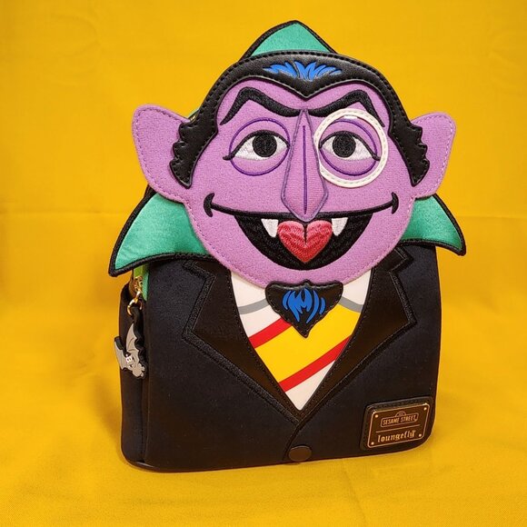 Loungefly Sesame Street Count Von Count Cosplay Mini Backpack NEW - Picture 12 of 15